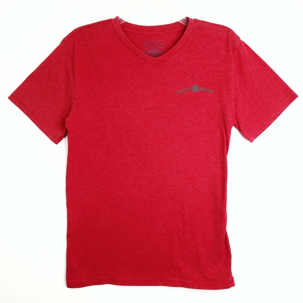 Lucky Brand Red Short Sleeve Tee